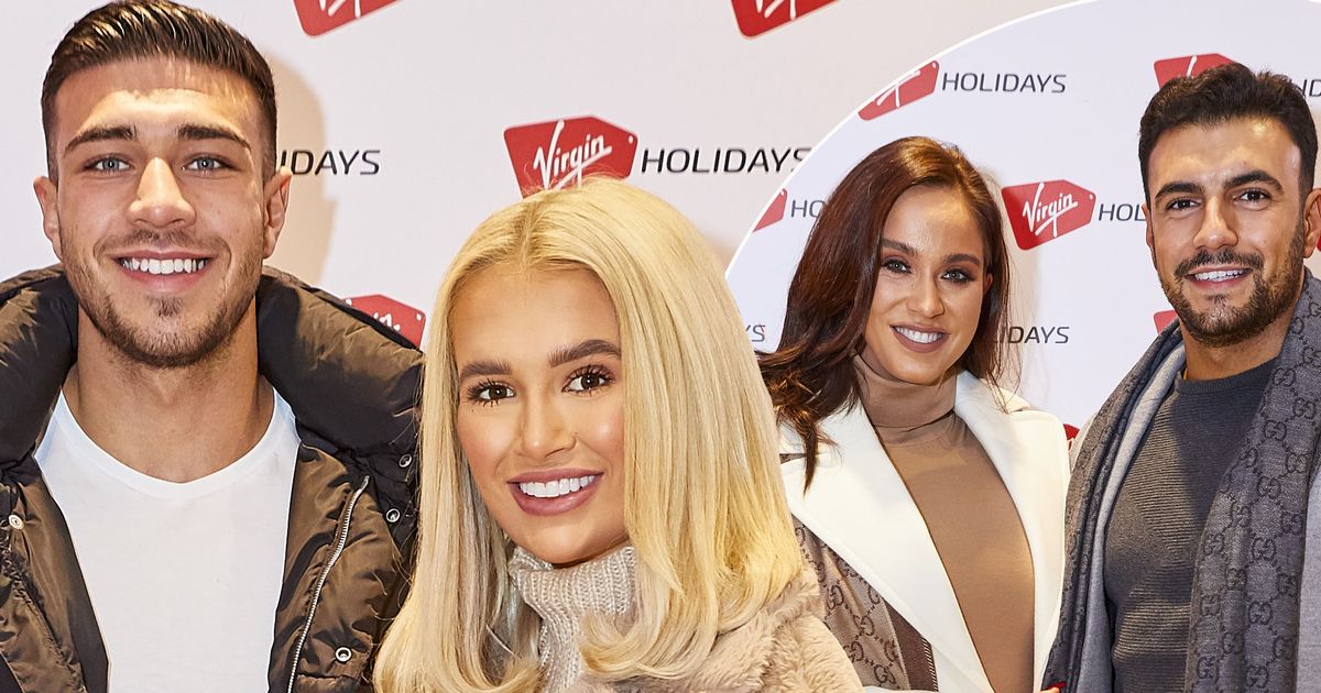 Love Island's Molly-Mae Hague and Tommy Fury swap swimwear for winter coats as they party with Vicky Pattison - www.ok.co.uk - Manchester - Hague