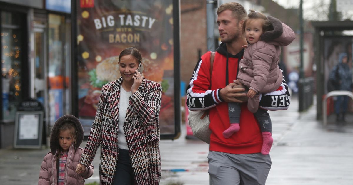 Jacqueline Jossa wraps up in coat as she goes for family meal with husband Dan Osborne and daughters - www.ok.co.uk - Australia - Britain - county Kent