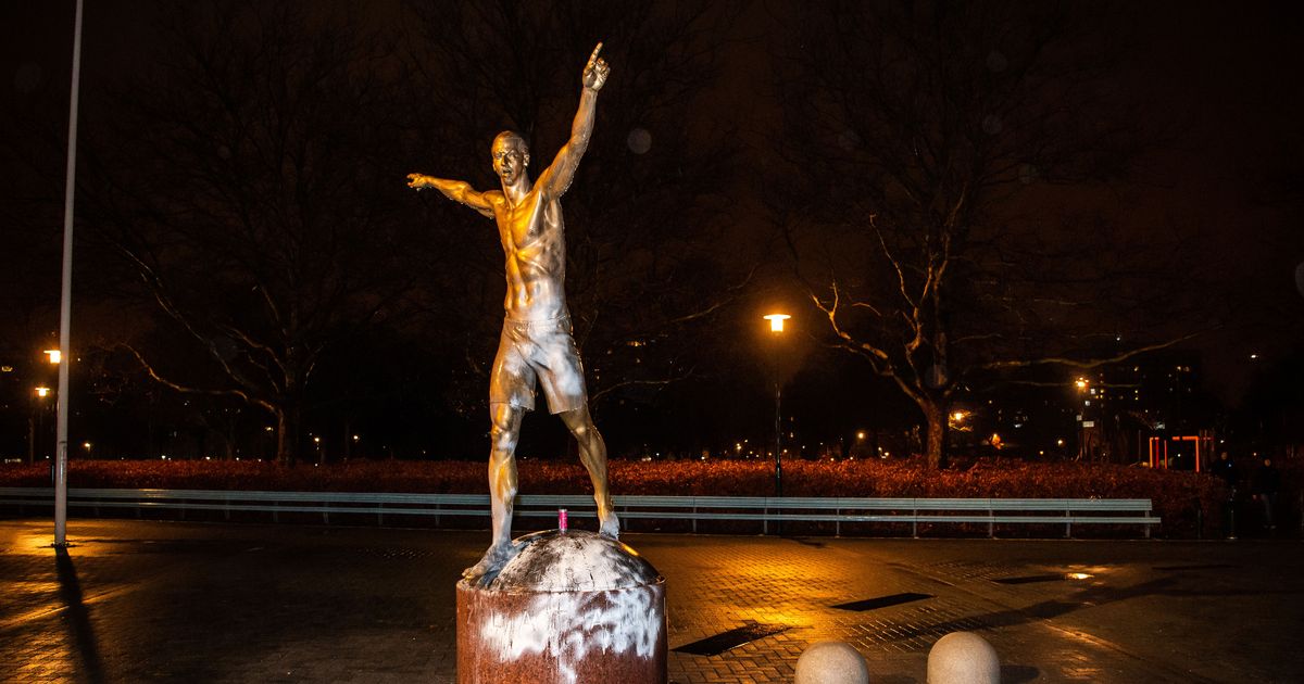 Zlatan Ibrahimovic statue at risk of collapse after being attacked with a saw - www.irishmirror.ie - Sweden