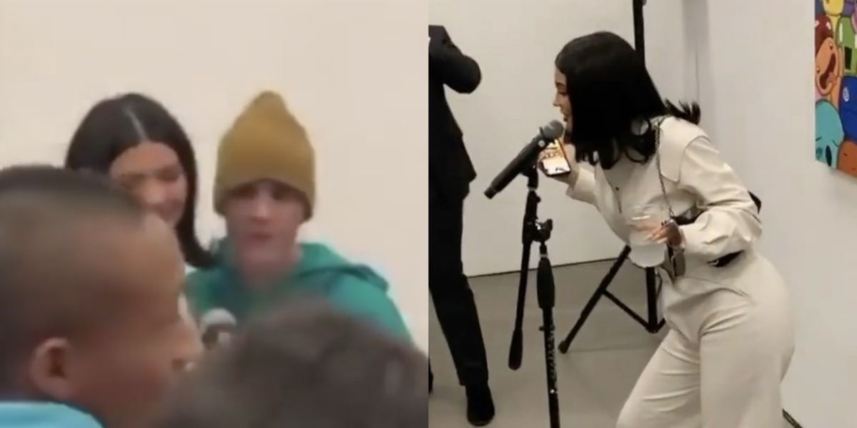 Watch Kylie Jenner and Justin Bieber Perform "Rise and Shine" at a Charity Event - www.harpersbazaar.com