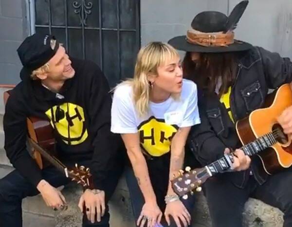 Miley Cyrus Performs ''Old Town Road'' With Cody Simpson and Dad Billy Ray Cyrus - www.eonline.com