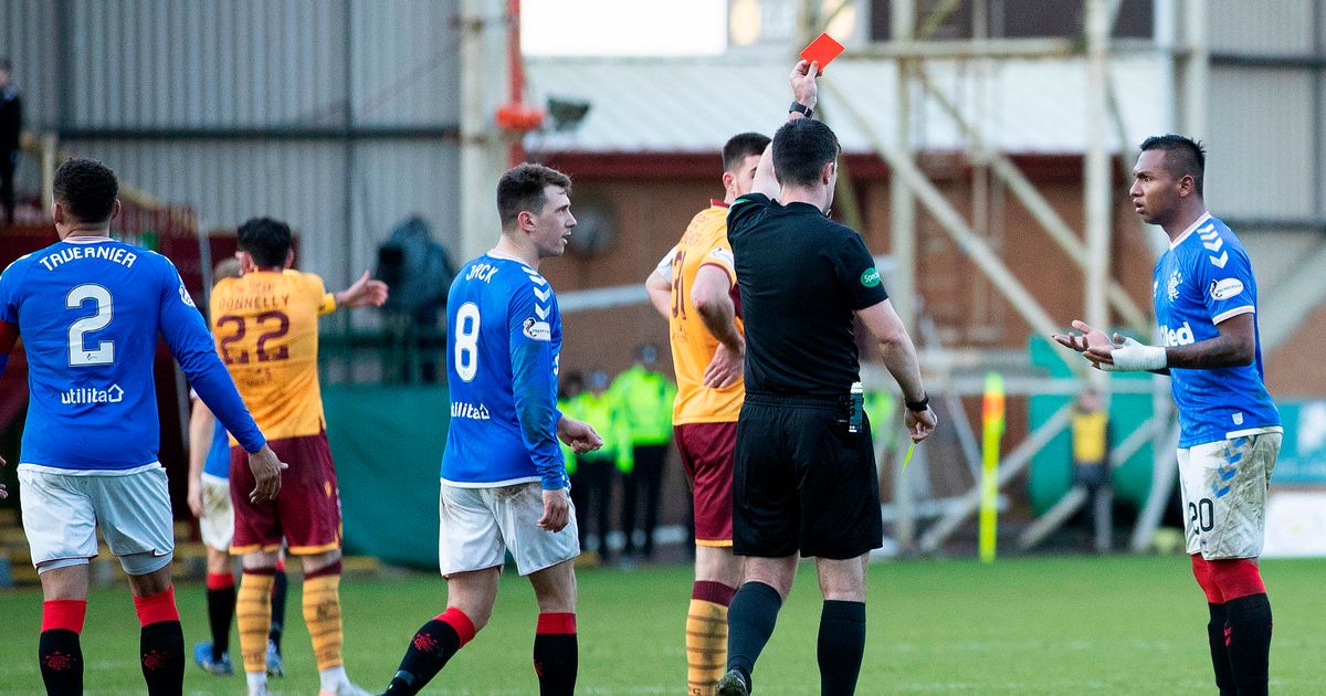 Alfredo Morelos shown sixth Rangers red card after offensive gesture in Motherwell win - www.irishmirror.ie - Colombia
