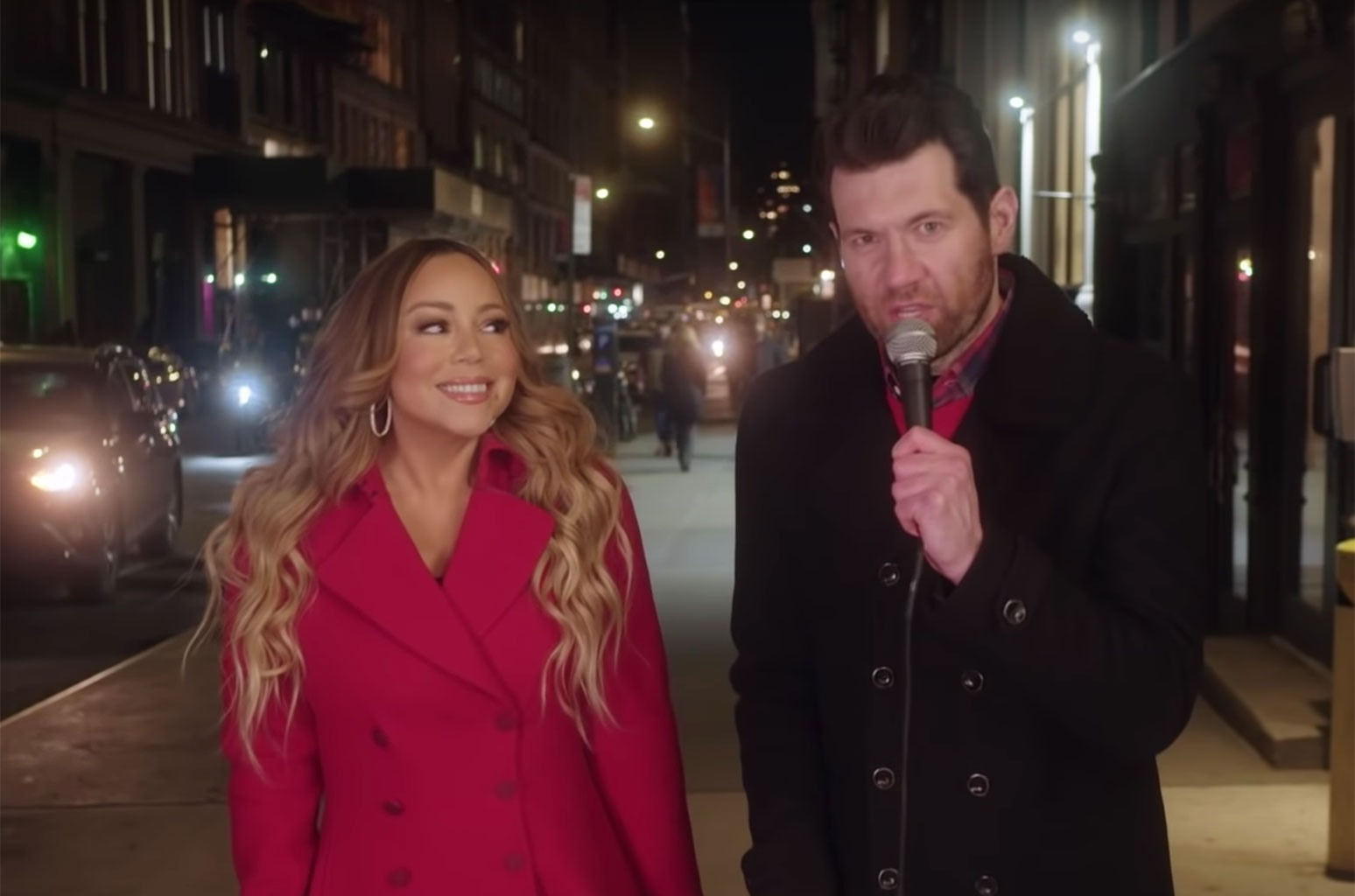Mariah Carey Spreads Christmas Cheer with Billy Eichner on 'Billy on the Street': Watch - www.billboard.com - New York