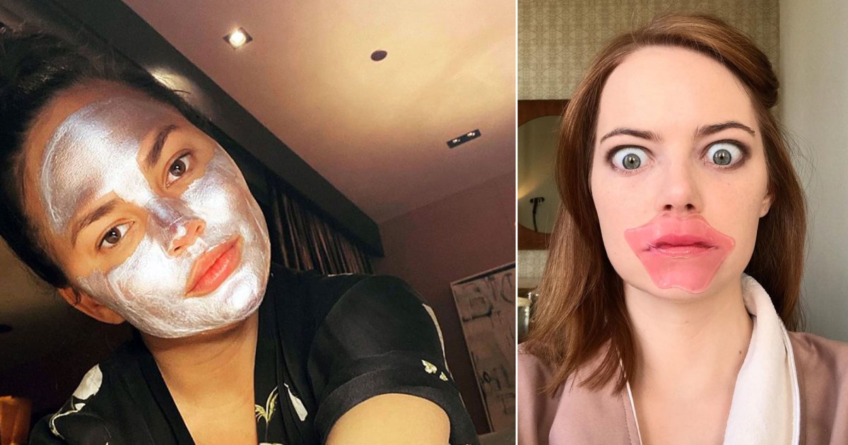 Celeb Face Mask Selfies: From Sheet Masks to Eye Patches and More - www.usmagazine.com