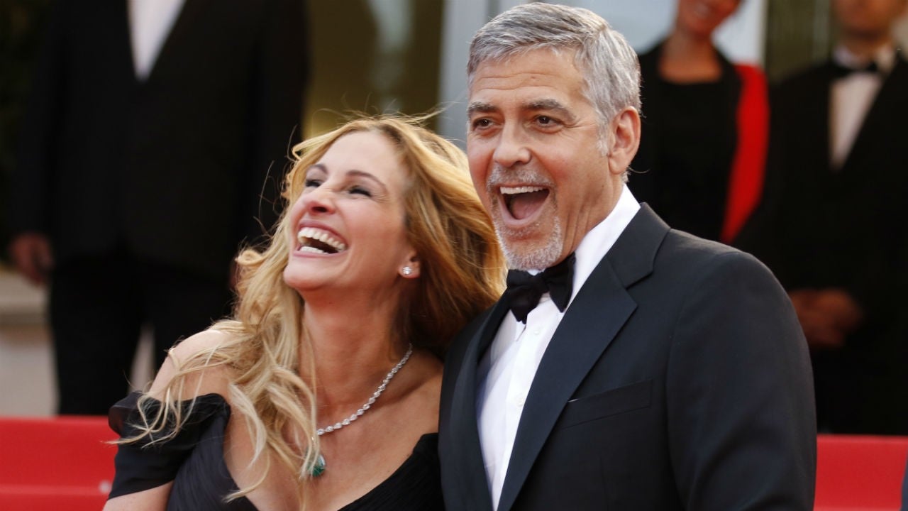 Julia Roberts Talks George Clooney, Brad Pitt and Tom Hanks' Ability to Survive Stranded on an Island - www.etonline.com