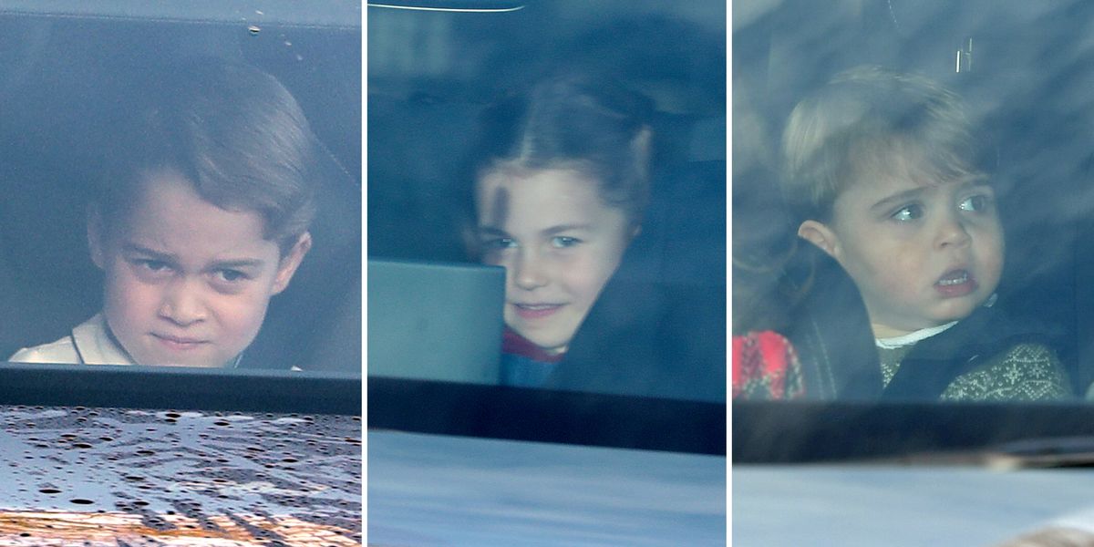 Prince George, Princess Charlotte, and Prince Louis Go to Christmas Lunch at Buckingham Palace - www.harpersbazaar.com - Charlotte