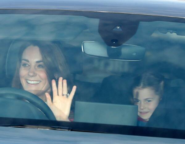 Kate Middleton and Prince William Bring the Kids to Queen Elizabeth II's Christmas Lunch - www.eonline.com - London