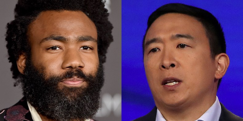 Donald Glover Announces Andrew Yang Campaign Event - pitchfork.com - Los Angeles - Los Angeles - state Iowa