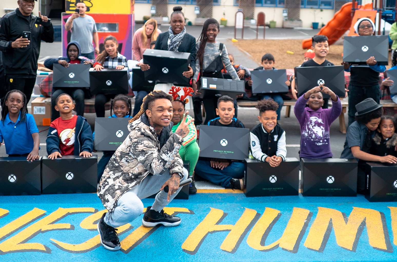 Swae Lee Spreads Holiday Cheer By Showering Crete Academy Students With Gifts in LA - www.billboard.com - Los Angeles - Los Angeles - Santa