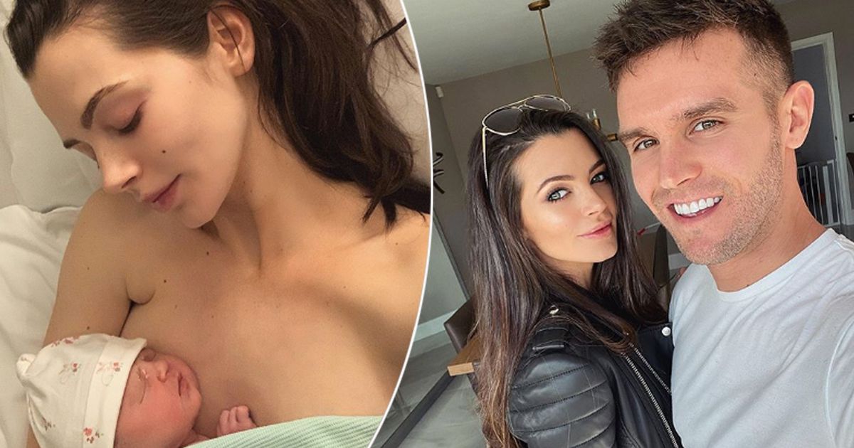 Emma McVey shares picture of magical moment she met newborn daughter Primrose for first time - www.ok.co.uk