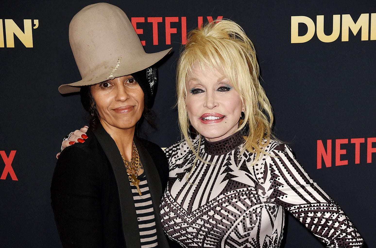Jennifer Aniston - Linda Perry - Dolly Parton - Anne Fletcher - How 'Odd Couple Linda Perry and Dolly Parton Created Grammy-Nominated 'Dumplin' Song 'Girl in the Movies' - billboard.com