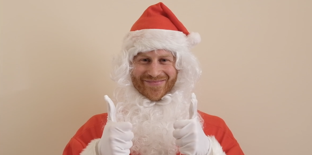 Prince Harry Dresses Up as Santa for a Sweet Children's Charity Video - www.harpersbazaar.com - Britain