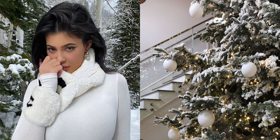 Kylie Jenner Outdid All of the Kardashians with Her Giant, Snow-Covered Christmas Tree - www.harpersbazaar.com - Los Angeles