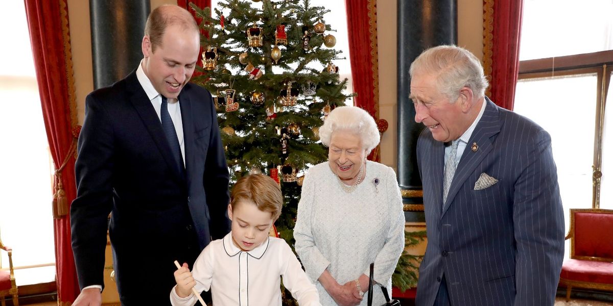 Prince George Makes Christmas Puddings with Prince William, Prince Charles, and the Queen - www.harpersbazaar.com