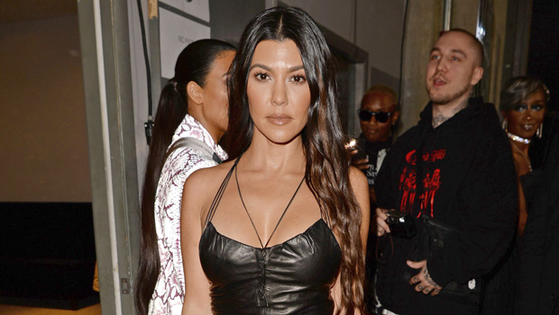 Kourtney Kardashian Poses In Bustier &amp; Pants As She Returns To ‘KUWTK’ After Threatening To Quit - hollywoodlife.com