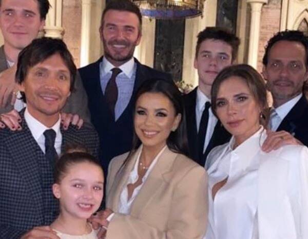 Victoria and David Beckham's Kids Are Baptized as Eva Longoria and Marc Anthony Are Named Godparents - www.eonline.com