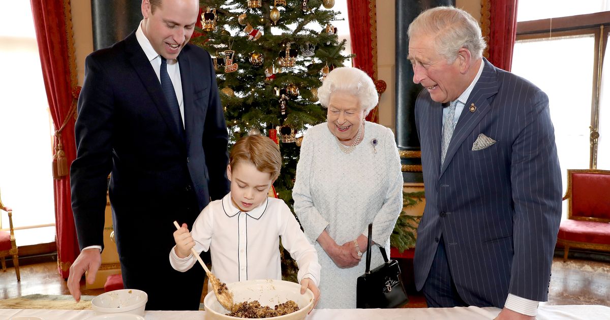 Prince George looks adorable as he bakes with dad William, grandad Charles and great grandmother The Queen - www.ok.co.uk - Britain