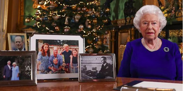 Queen Elizabeth Accused of Snubbing the Sussexes' Christmas Photo During Her Speech - www.cosmopolitan.com