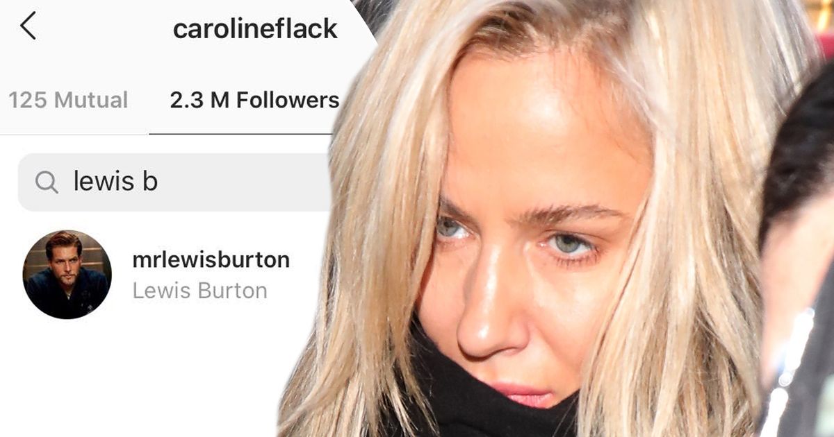 Caroline Flack re-follows boyfriend Lewis Burton on Instagram despite contact ban after assault charge - www.ok.co.uk - county Lewis