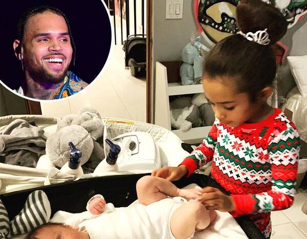 Chris Brown's Daughter Proves She's Already the Best Big Sister - www.eonline.com