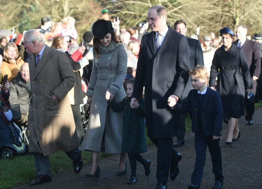 Kate and William walk hand-in-hand with George and Charlotte at Christmas service - evoke.ie - city Sandringham - county Norfolk - Charlotte