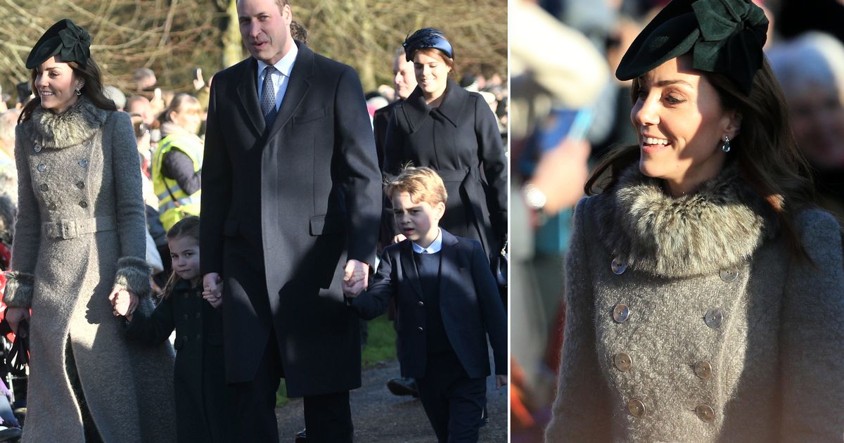 Kate Middleton puts on stylish display as she wears grey fur coat to Christmas Day church service - www.ok.co.uk - city Sandringham