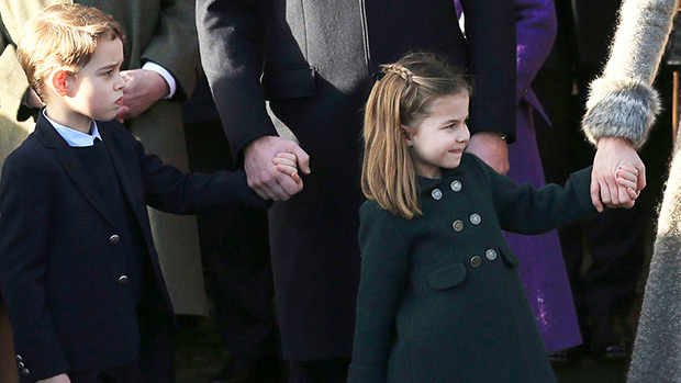 Prince George, 6, &amp; Princess Charlotte, 4, Are Cuter Than Ever At Christmas Day Debut In Sandringham - hollywoodlife.com - city Sandringham - parish St. Mary