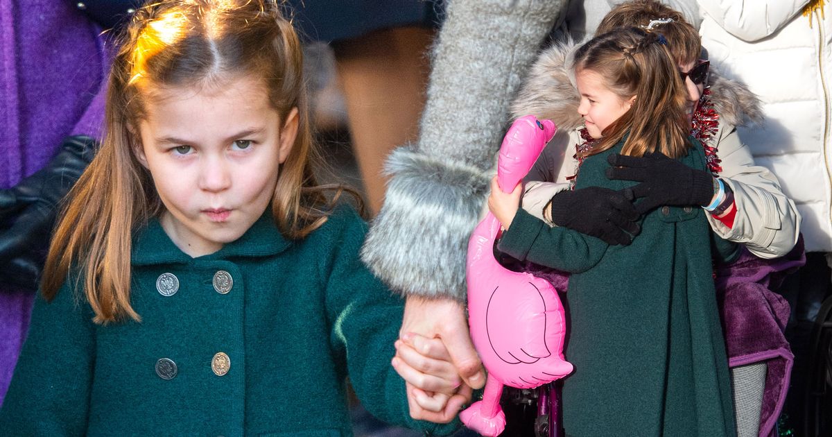 Watch the moment Princess Charlotte delights crowds as she hugs woman in wheelchair on Christmas Day - www.ok.co.uk - city Sandringham