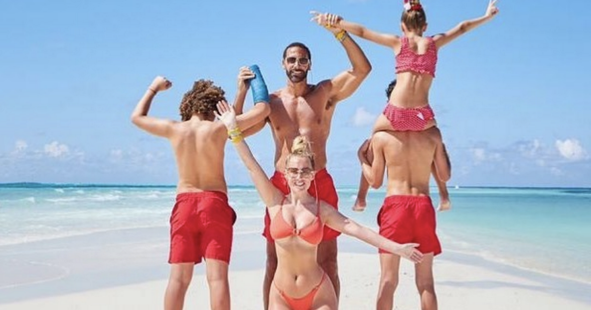 Kate and Rio Ferdinand delight fans with family Christmas picture on the beach – in matching swimwear - www.ok.co.uk