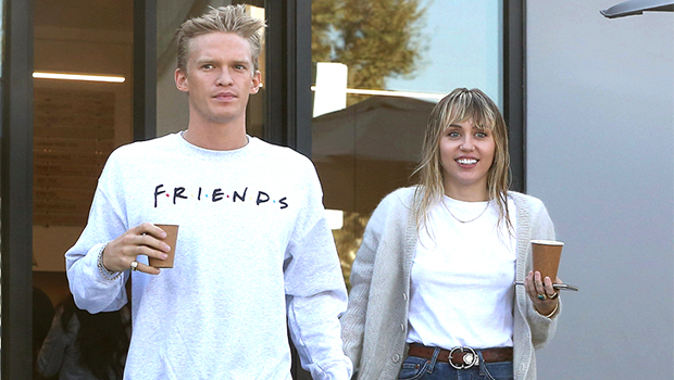 Miley Cyrus Dances For Cody Simpson Beside The Christmas Tree &amp; He Loves It — Watch - hollywoodlife.com