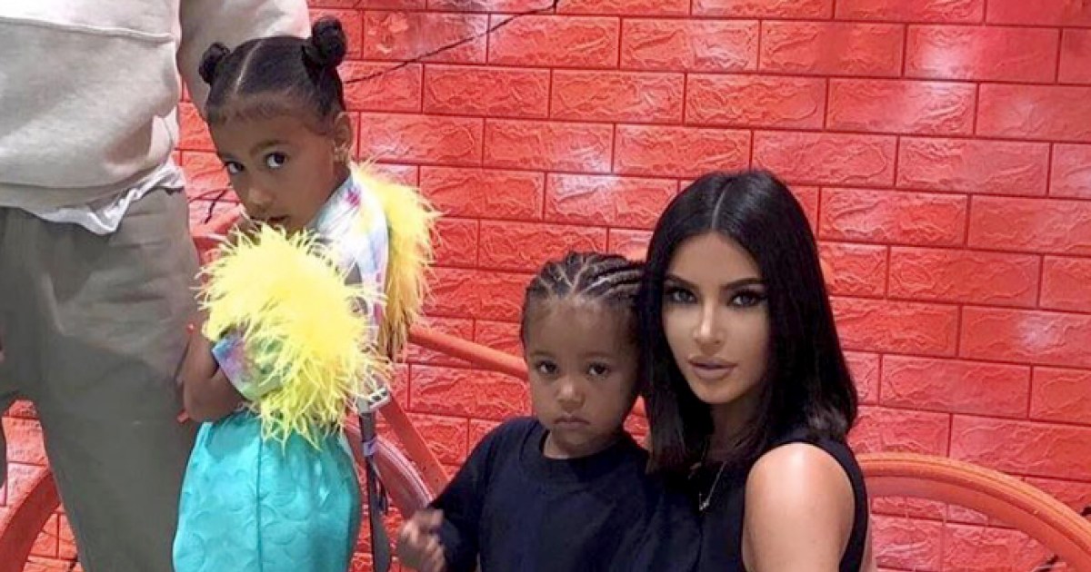 Fans Think Kim Kardashian, Kanye West’s Daughter North Wore Makeup After Ban in Christmas Eve Pics - www.usmagazine.com