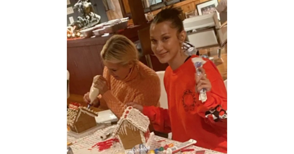 Gigi, Bella and Yolanda Hadid Make Gingerbread Houses Together on Christmas - www.usmagazine.com