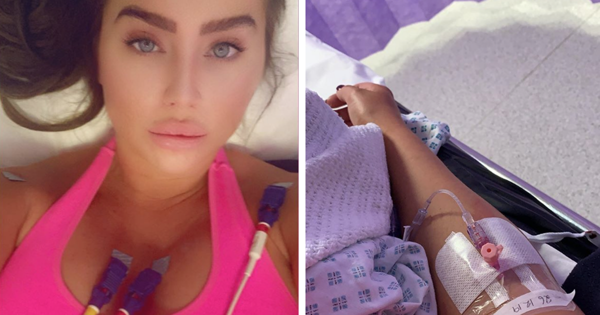 Lauren Goodger hospitalised with mystery illness she thought was a hangover - www.ok.co.uk