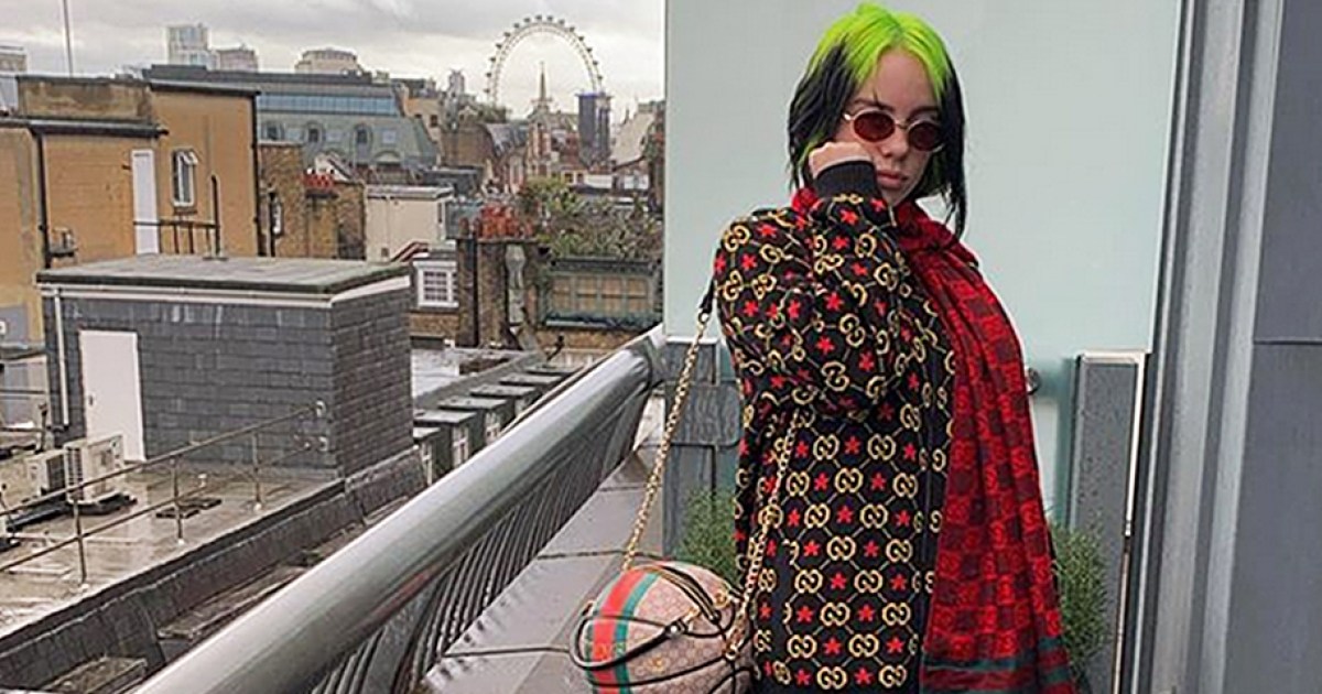 Billie Eilish Wears All-Gucci Ensemble in London, Complete With a Majorly Cool Basketball Purse - www.usmagazine.com - London