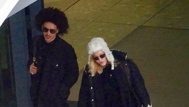 Madonna, 61, Goes Makeup Free In London With Boyfriend Ahlamalik Williams, 26, And Four Of Her Kids - hollywoodlife.com - London
