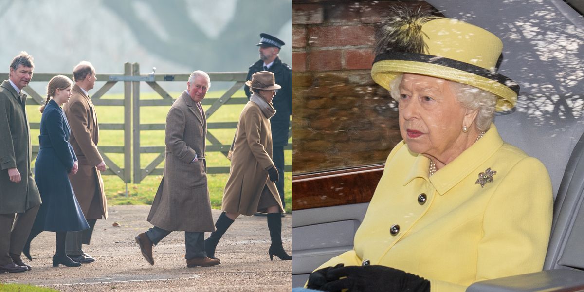 Queen Elizabeth Attends Post-Christmas Church Service with Prince Charles and Princess Anne - www.harpersbazaar.com - city Sandringham - county Prince Edward