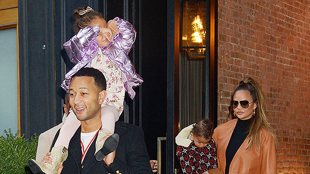 John Legend Snuggles With His Kids Luna, 3, And Miles, 1, After His Little Ones Excel Doing The ‘Fried Chicken Dance’ - hollywoodlife.com