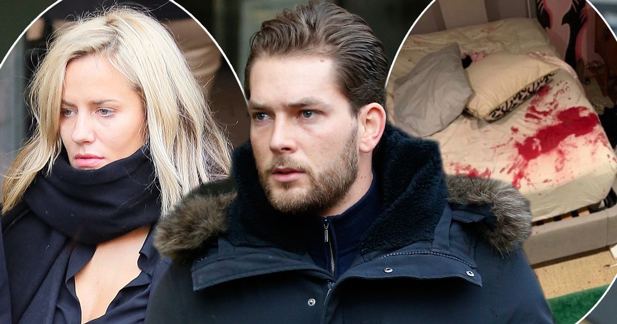 Caroline Flack's boyfriend denies blood in alleged picture of 'horror movie' scene is his as he calls her 'harmless' - www.ok.co.uk