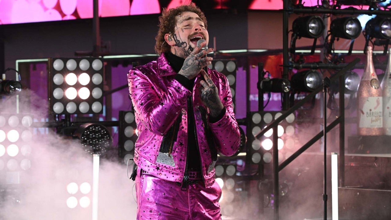 Post Malone Falls Off Stage During New Year's Eve Show in Times Square - www.etonline.com - New York