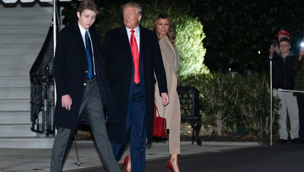 Barron Trump, 13, Looks All Grown Up In Tux At Mar-A-Lago New Year’s Eve Party — See Pics - hollywoodlife.com