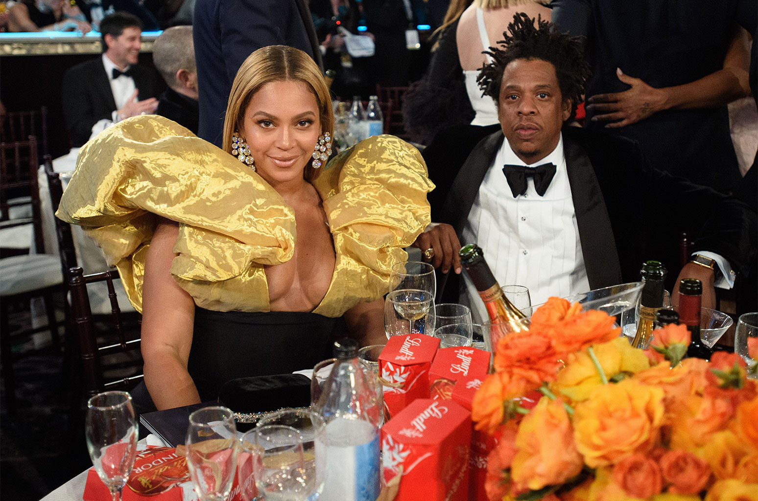 Beyonce &amp; Jay-Z Gift Reese Witherspoon Champagne After Hilarious Golden Globes Interaction - www.billboard.com