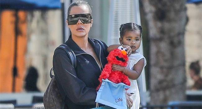 True Thompson, 1, Gets Adorable Pink Elmo Mom Khloe Kardashian Is So Excited — Pics - hollywoodlife.com