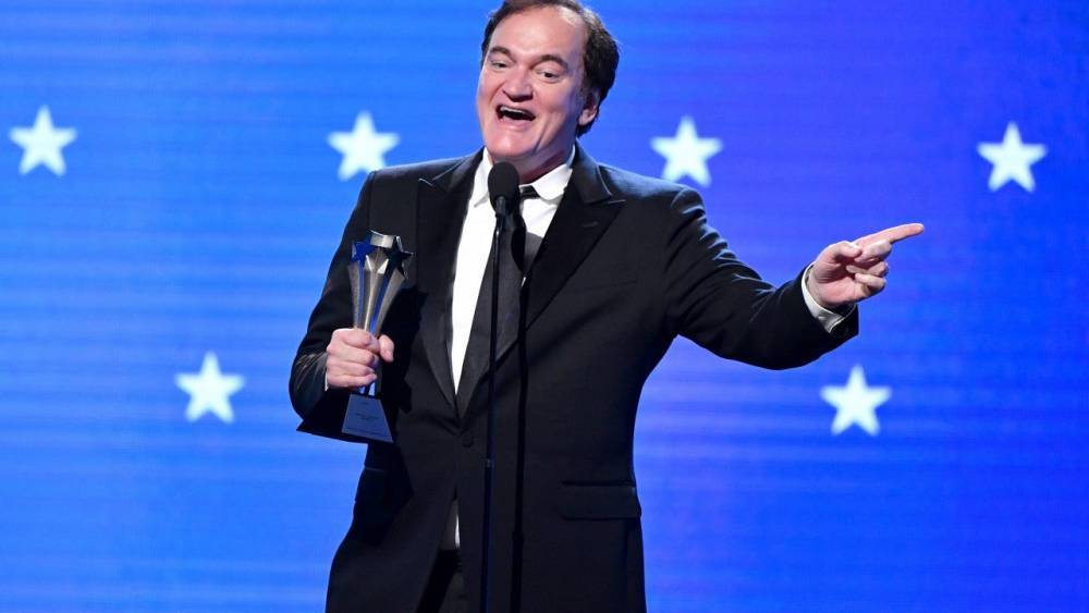 Quentin Tarantino Accepts Brad Pitt's Win for Best Supporting Actor at the 2020 Critics' Choice Awards - www.etonline.com