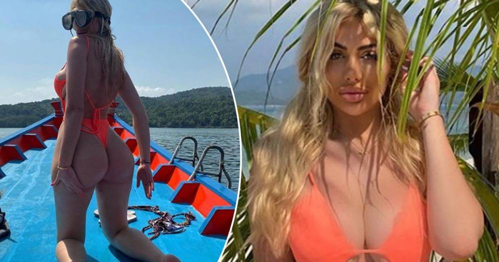 Geordie Shore's Chloe Ferry shows off her bum in tiny bikini during Thailand holiday - www.ok.co.uk - Thailand