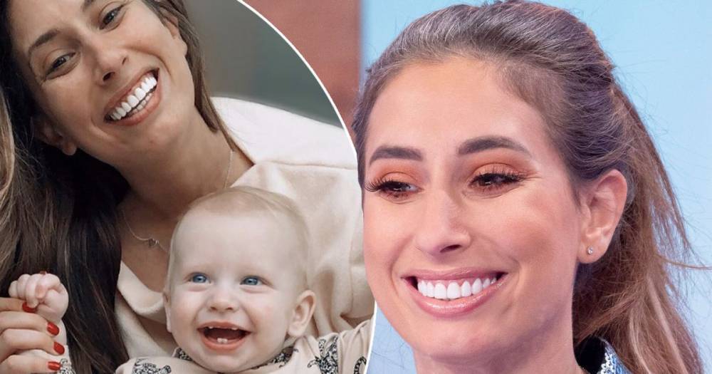 Stacey Solomon shows off seven month old son Rex's growing teeth in adorable new snaps - www.ok.co.uk