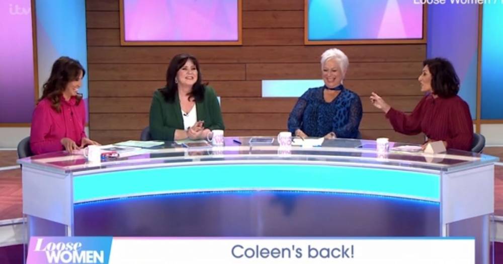 Loose Women's Denise Welch makes x-rated joke live on air forcing co-star to apologise - www.manchestereveningnews.co.uk
