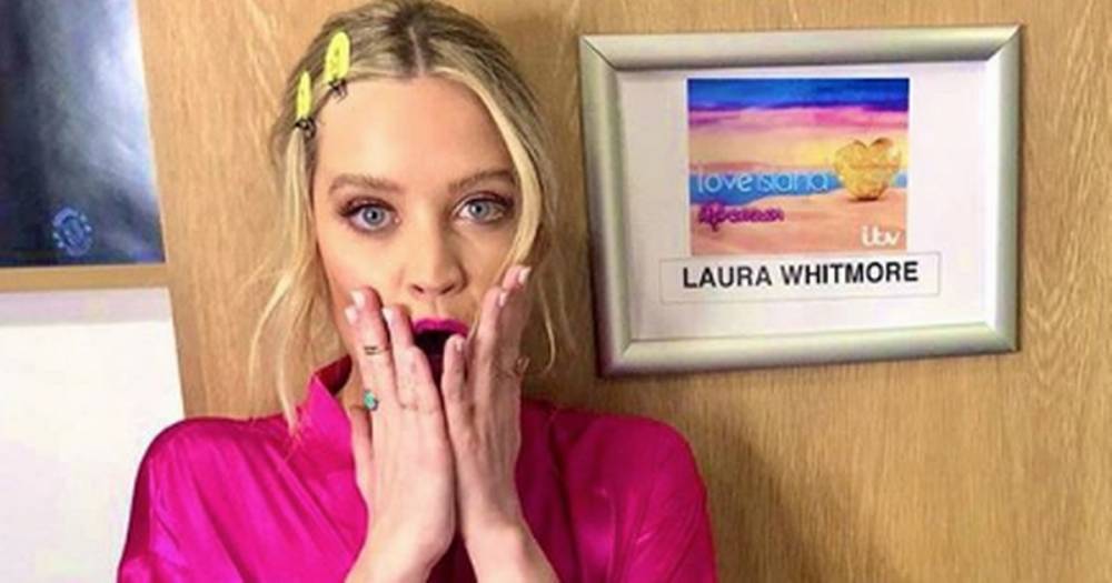 Laura Whitmore shows off amazing hairstyle during Love Island Aftersun debut - www.ok.co.uk
