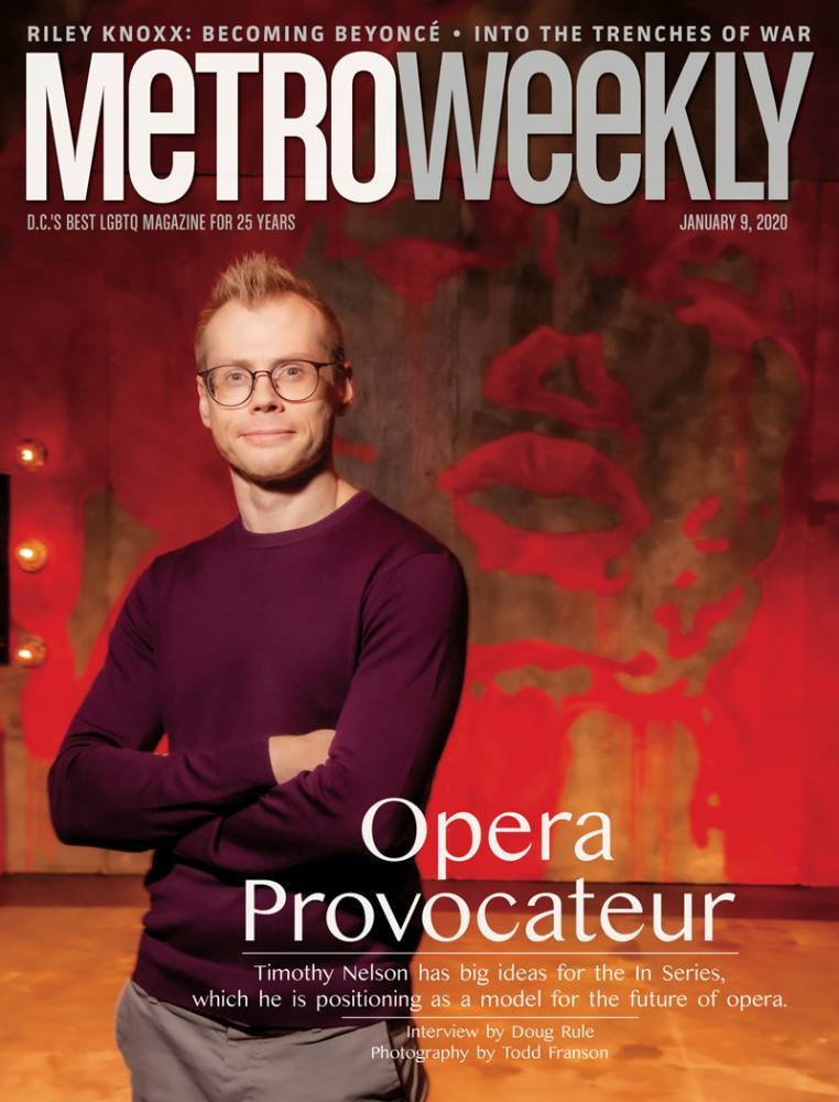 Timothy Nelson, The In Series: Metro Weekly Enhanced Digital Edition (Jan. 9, 2020) - www.metroweekly.com