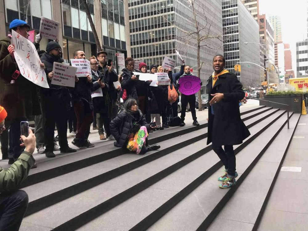 Advocates Protest HIV Falsehoods, Stigma at CBS Headquarters - www.gaycitynews.nyc - city Midtown