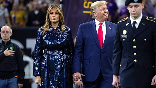 Melania Trump Pulls Her Hand Forcefully Out Of Donald’s Hand At College Football Championship Game - hollywoodlife.com - state Louisiana - New Orleans - Iran